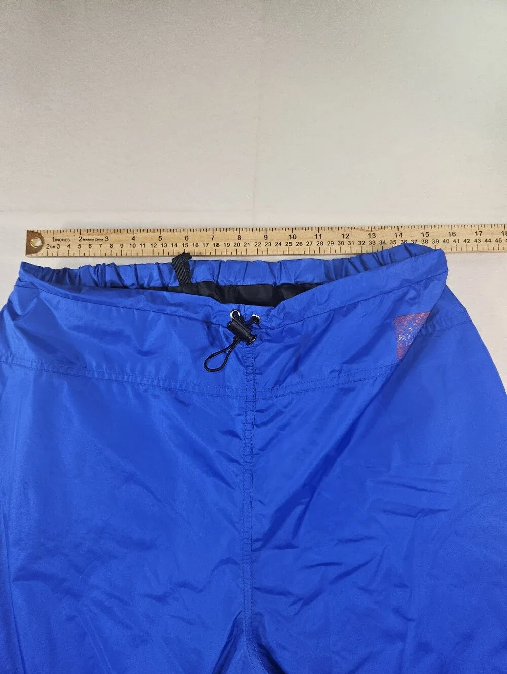 The North Face Vintage Blue Gore-Tex Windbreaker Drawstring Pants Sz L Made USA